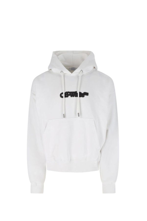 Off-White Hooded Sweatshirt - White