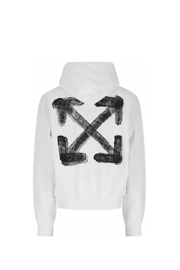 Off-White Hooded Sweatshirt - White
