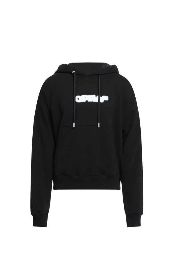 Off-White Hooded Logo Sweatshirt - Black