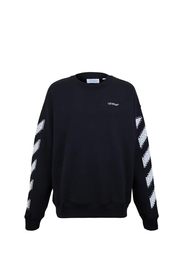 Off-White Pixel Diag Sweatshirt - Black