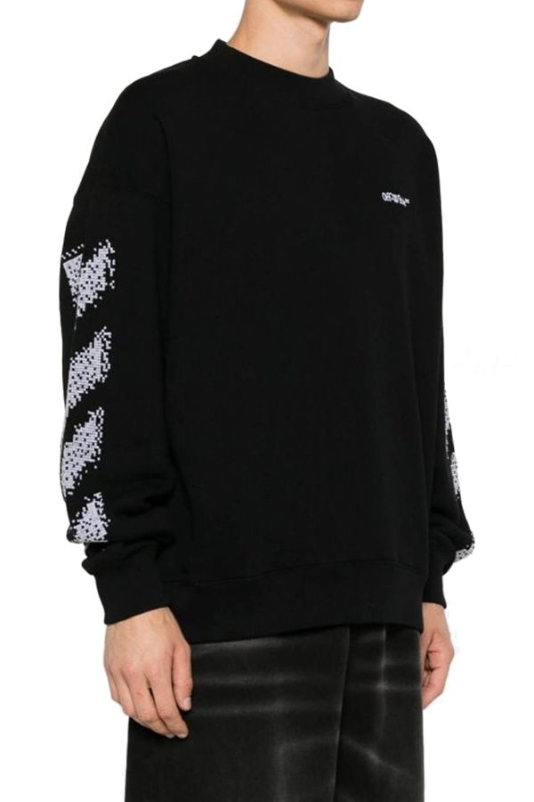 Off-White Pixel Diag Sweatshirt - Black