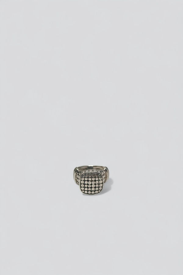 Assembly New York Dotted Signet Ring - Sterling Silver