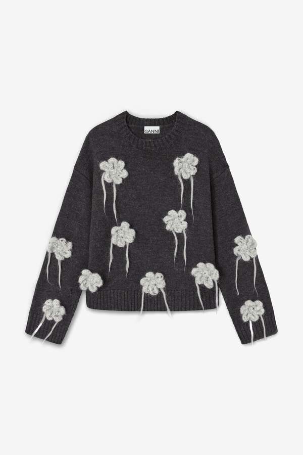 Ganni Flower Crochet Sweater Ganni Flower Crochet Sweater