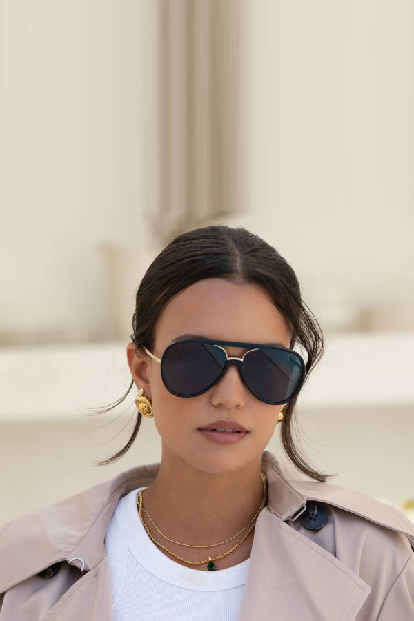 Freyrs Shay Aviator Sunglasses - Black