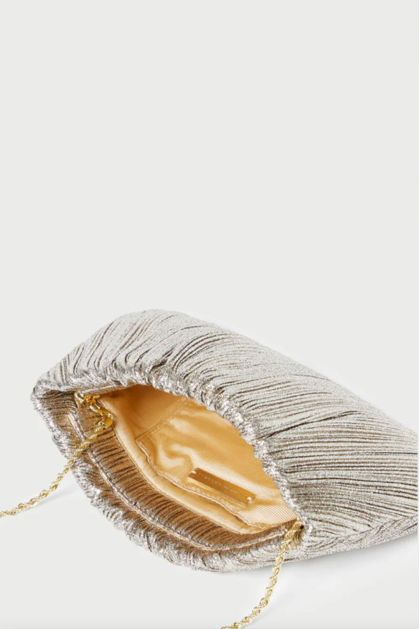 Loeffler Randall Brit Pleated Clutch - Champagne