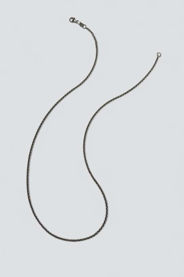 Vintage Tiny Cable Link Necklace - Sterling Silver