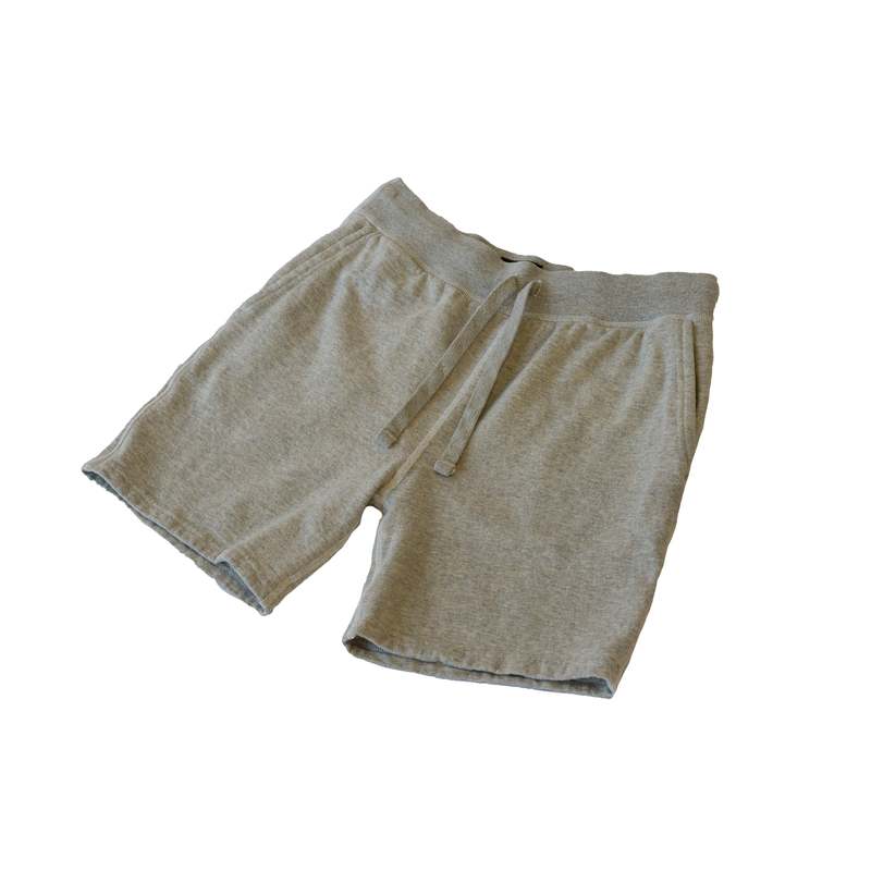 National Athletic Goods Gym Short Mock Twist Terry - Ash Grey