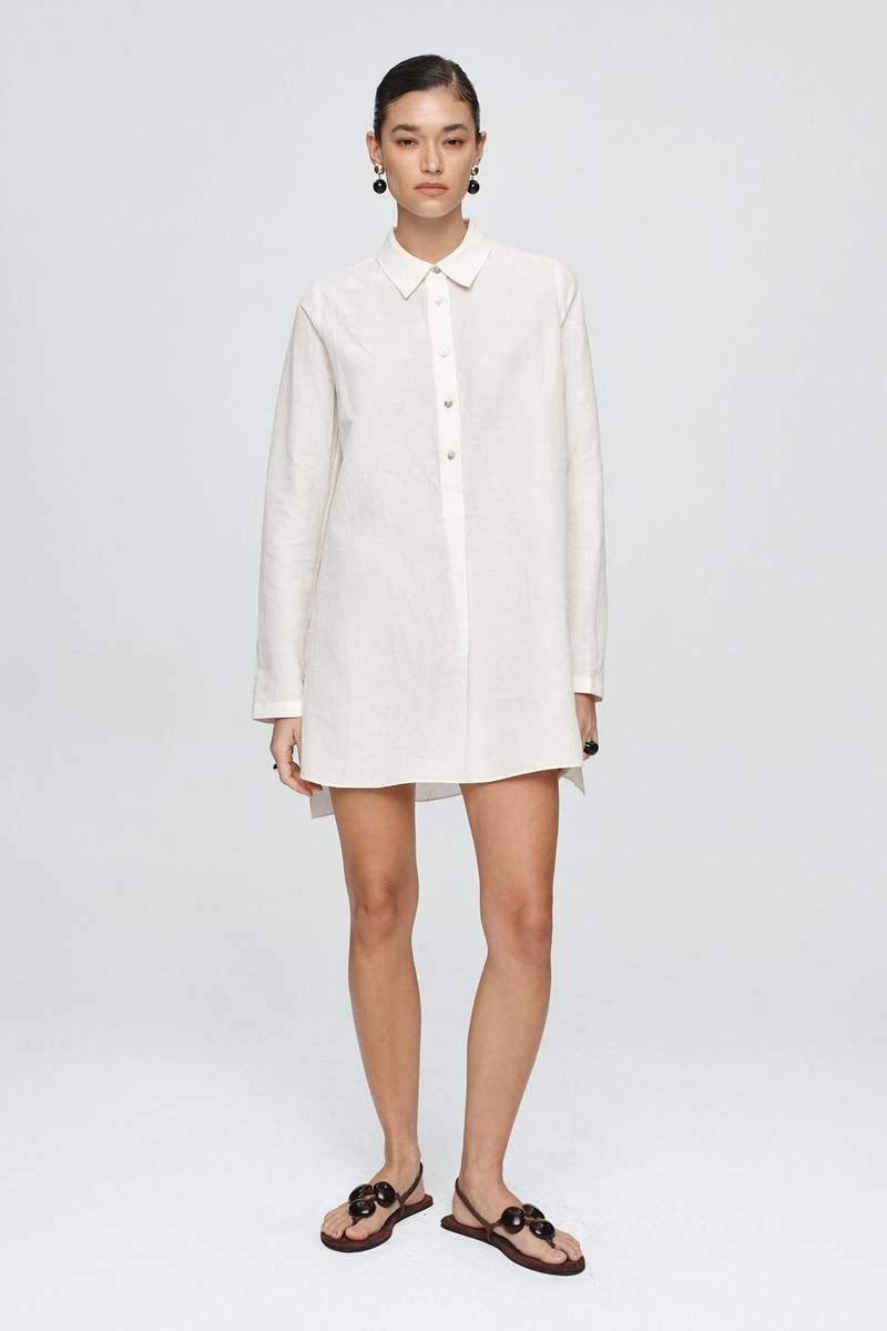 MARLE Anders Linen Shirt Dress