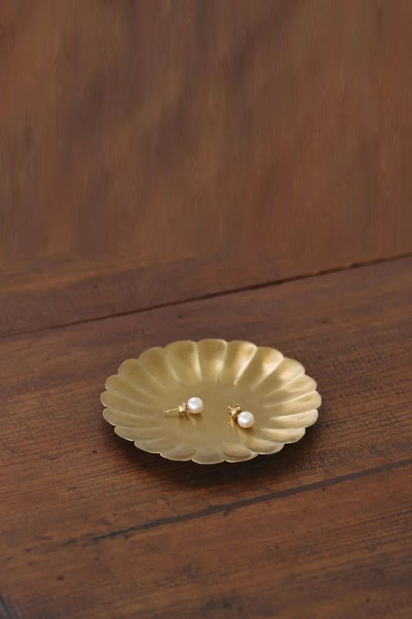 Fog Linen Work Brass Petal Plate