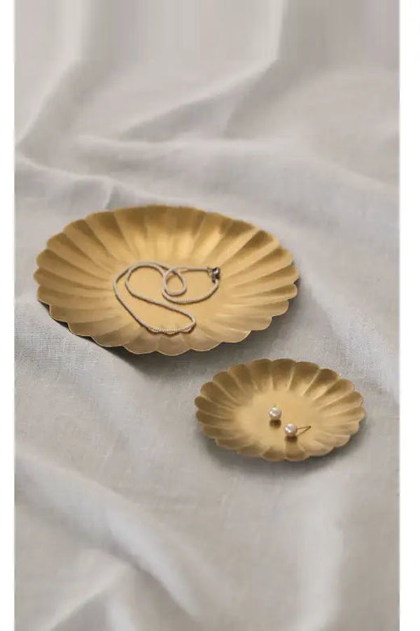 Fog Linen Work Brass Petal Plate