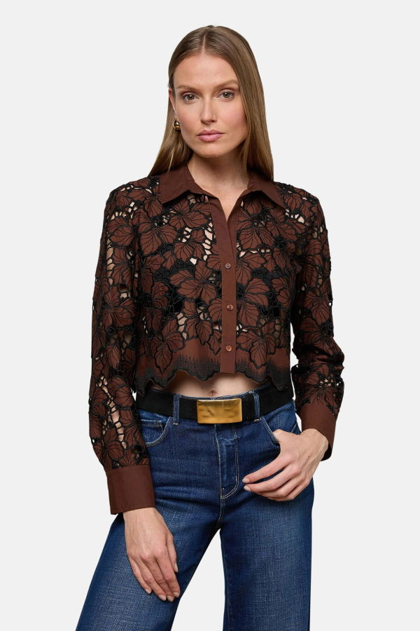 L'agence Seychelle Cropped Blouse