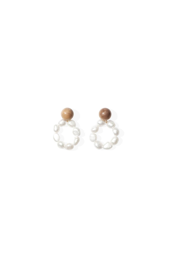 Sophie Monet Pearl Moon Earrings