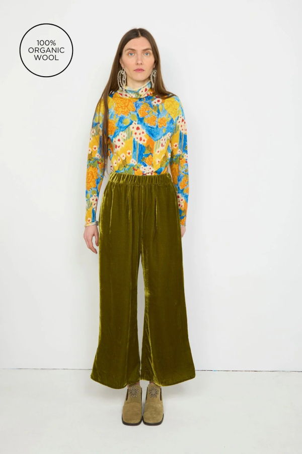 Anntian Wool Jersey Roll, Print 1A Top