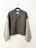 Happy French Gang Flix Sweater - Grey & Charcoal - Thumbnail 6