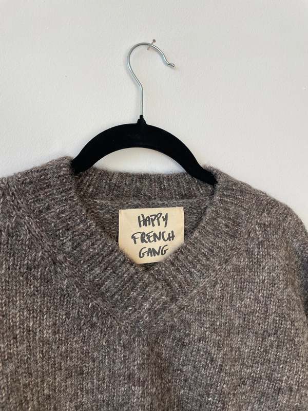 Happy French Gang Flix Sweater - Grey & Charcoal