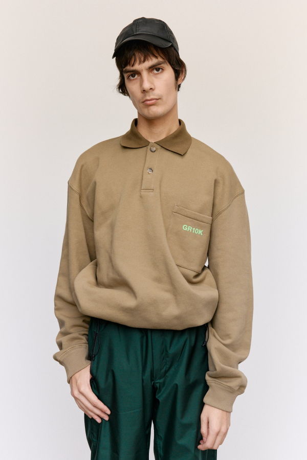 GR10K Cognac Cotton Colateral Polo