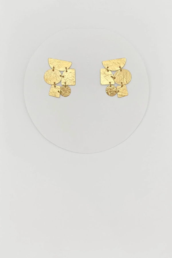 Annie Costello Brown Mosaci Mini Earring