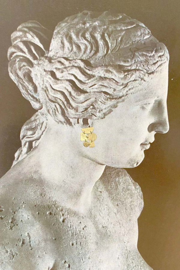 Annie Costello Brown Mosaci Mini Earring