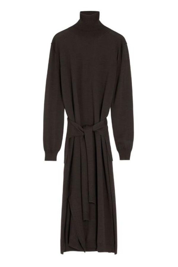 Lemaire DR1082LK087397 Mid Skirt - Dark Cacao