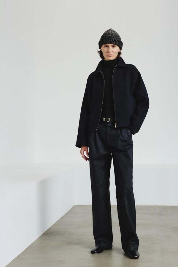 Pomandere Felted Wool Jacket - Navy