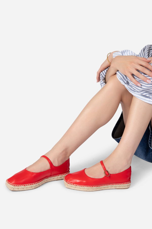 "INTENTIONALLY __________." Rafa Mary Jane Espadrille