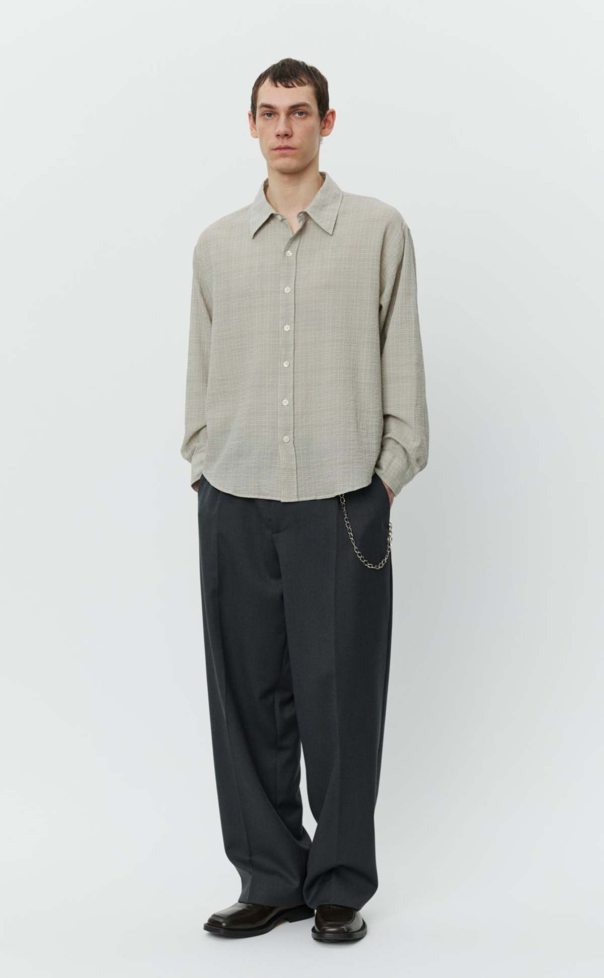 mfpen Vacation Shirt - Chalk Seersucker Check - Image 3 of 9