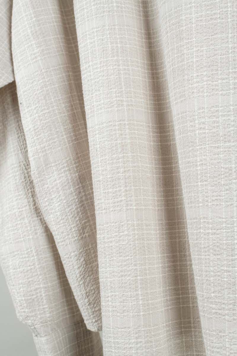 mfpen Vacation Shirt - Chalk Seersucker Check