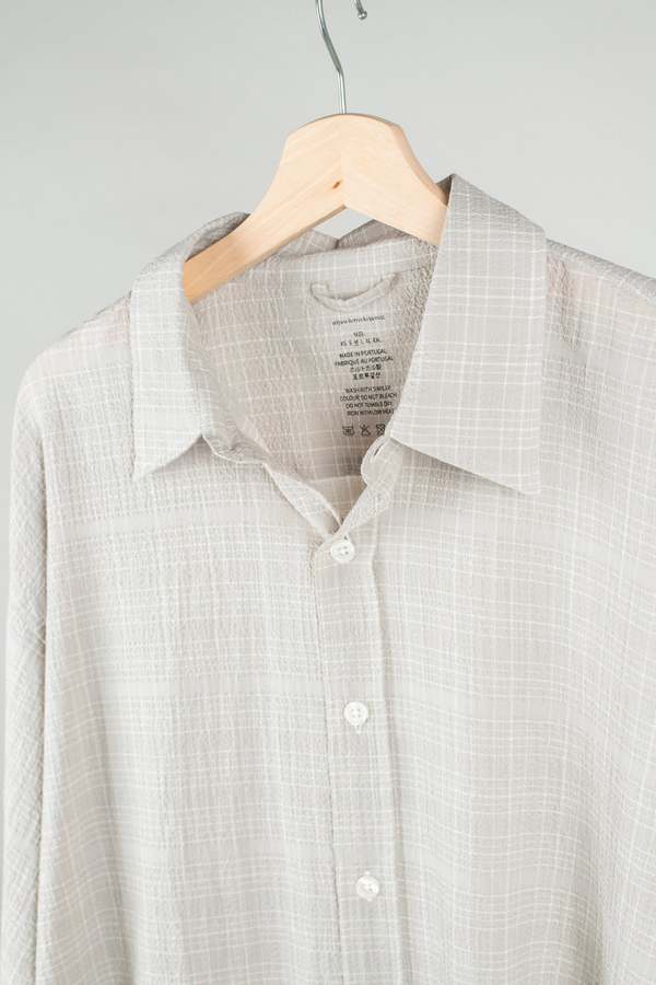 mfpen Vacation Shirt - Chalk Seersucker Check