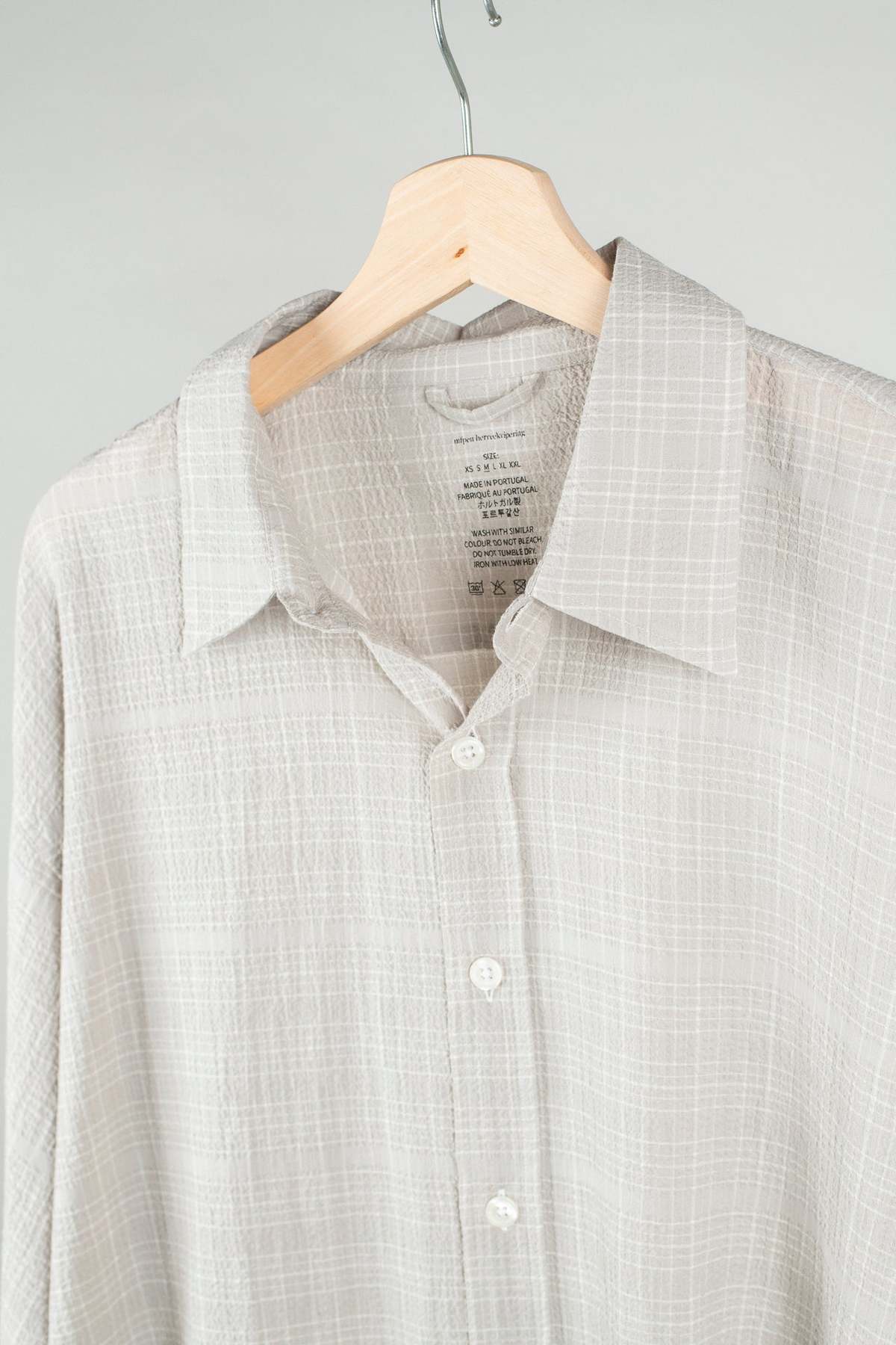 mfpen Vacation Shirt - Chalk Seersucker Check - Image 7 of 9