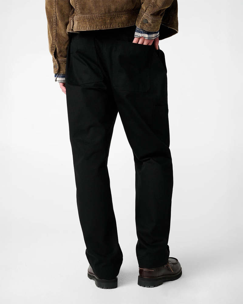 Studio Nicholson Denver Cotton Canvas Workwear Pants - Black