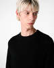 Studio Nicholson Portland Waffle Knit Sweater - Black - Thumbnail 5