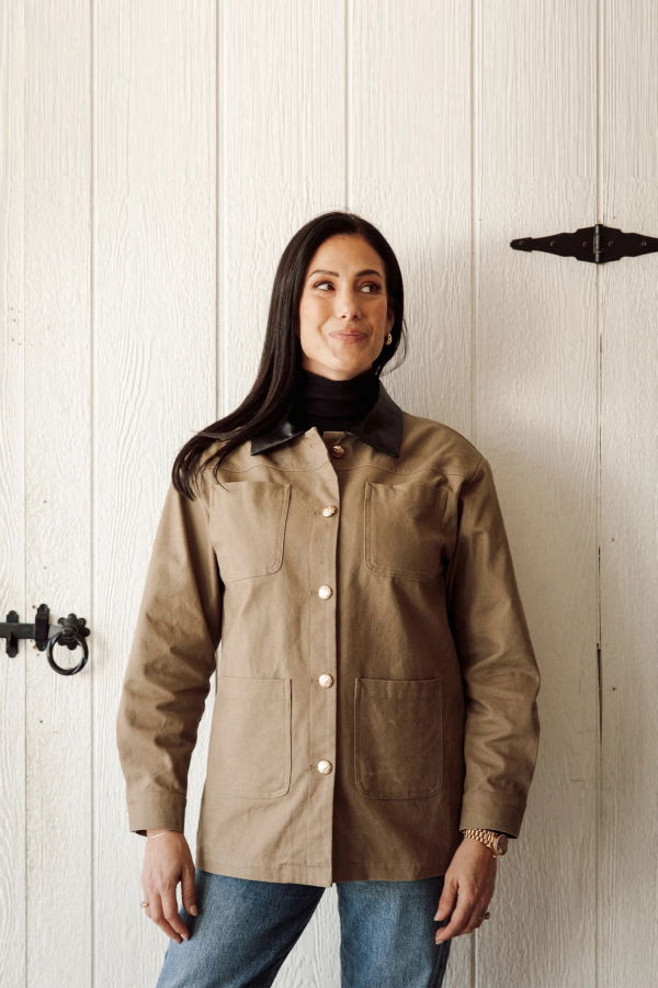 Brunette the Label Barn Coat - Khaki