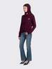 Ganni Core Future Wool Mix Cardigan - Burgundy - Thumbnail 4
