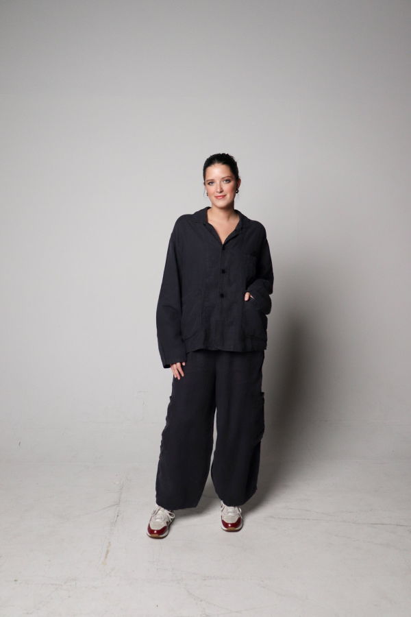 Meals f.d.a. Black Sesame Linen Chef Pant