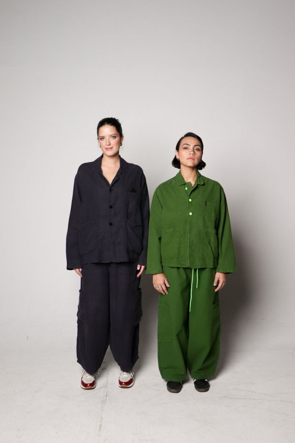 Meals f.d.a. Black Sesame Linen Forager Coat