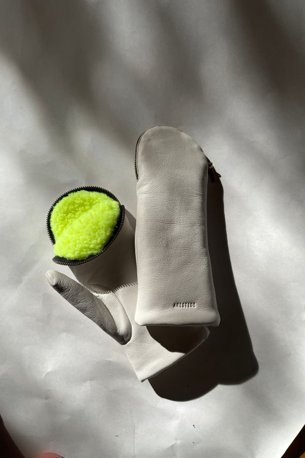Aristide Fleece Lambskin Mittens
