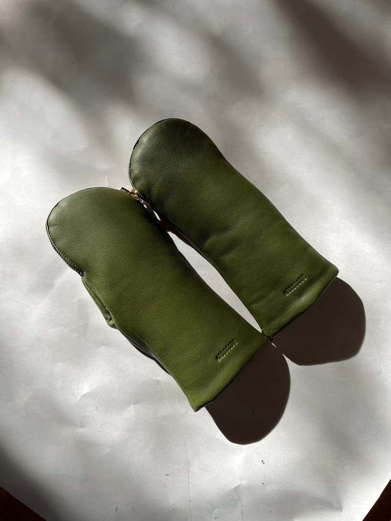 Aristide Fleece Lambskin Mittens