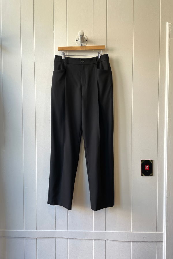 Coltesse Pocket Pleat Pants - Black