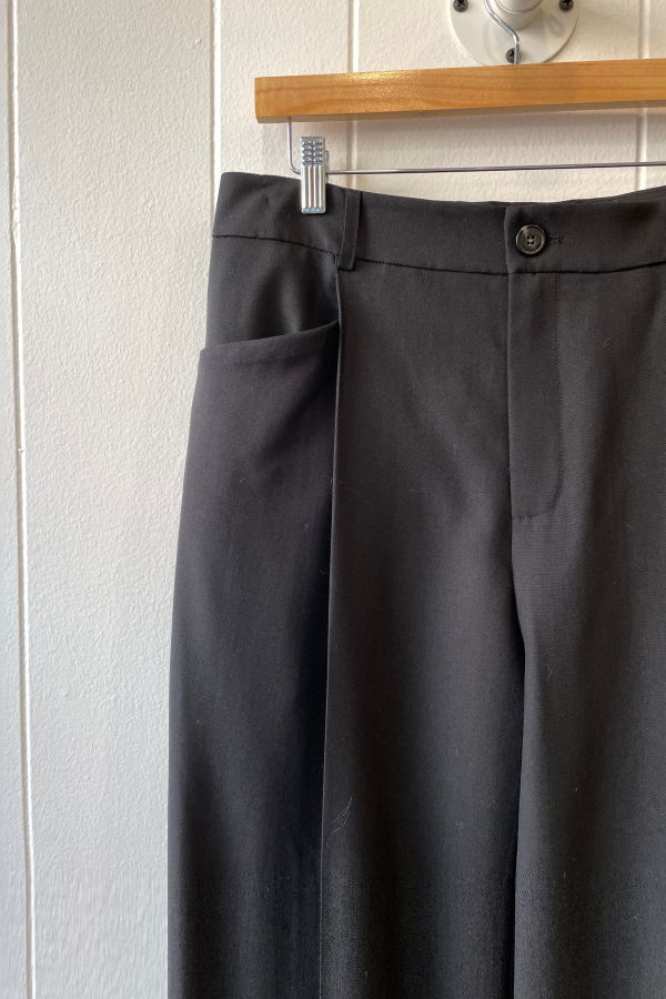 Coltesse Pocket Pleat Pants - Black