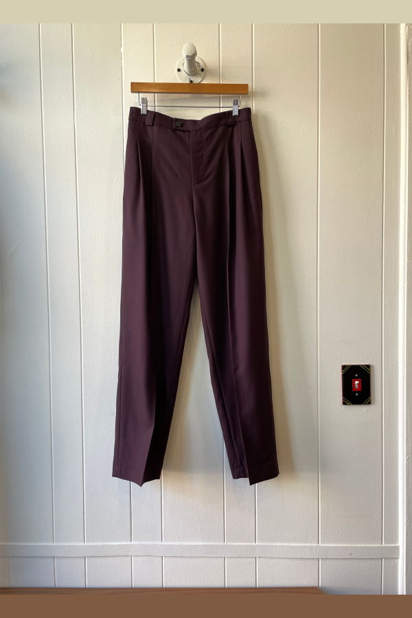 Coltesse Two-Pleat Pants - Purple