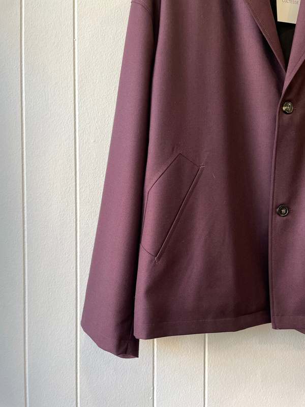 Coltesse Wool Blazer - Purple