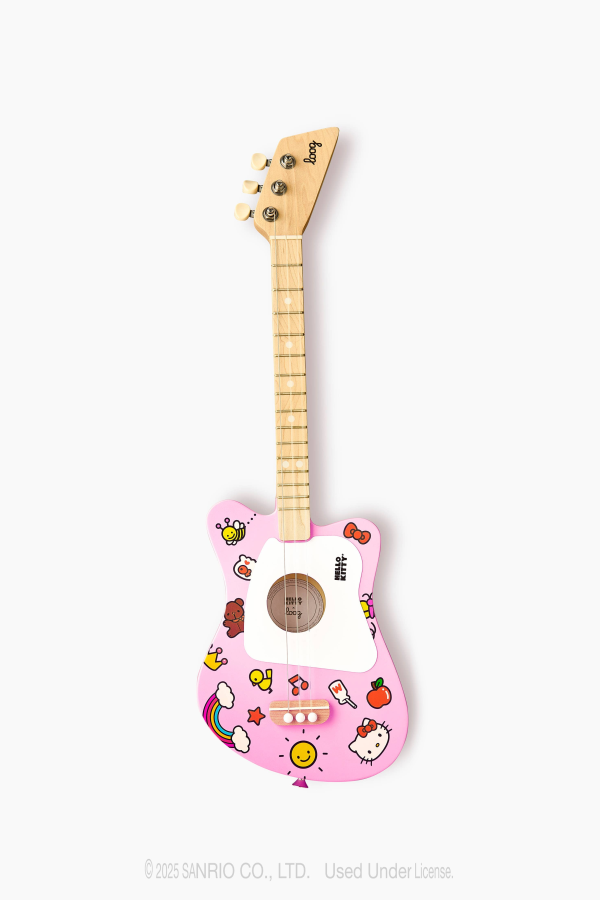 Loog Guitars Mini Guitar Hello Kitty