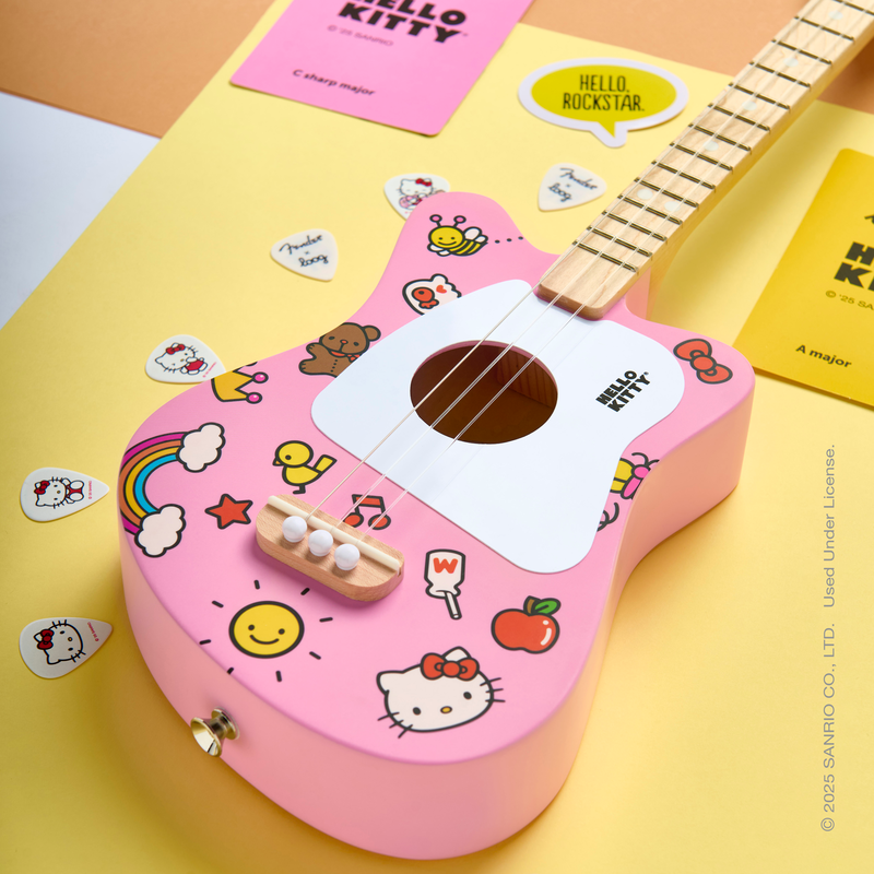 Loog Guitars Mini Guitar Hello Kitty