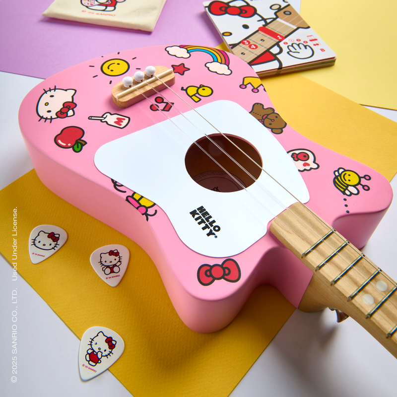 Loog Guitars Mini Guitar Hello Kitty