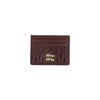 MIU MIU Lamb Leather Cardholder - Bordeaux - Thumbnail 2