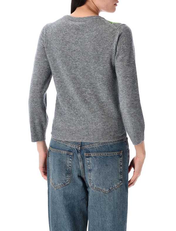 Ganni Check Cardigan - Paloma Melange