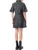 Ganni Shimmery Foil Denim Mini Dress - Washed Black - Thumbnail 2