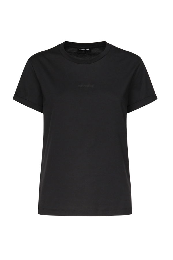 Dondup Regular Fit T-shirt With Logo T-Shirt - Black