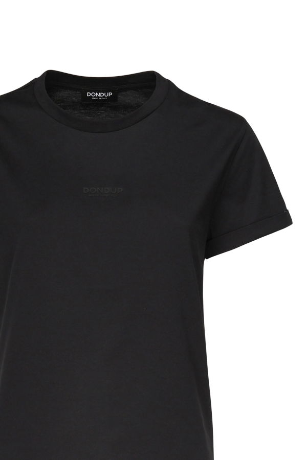 Dondup Regular Fit T-shirt With Logo T-Shirt - Black