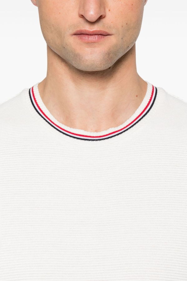 Thom Browne Rwb Cotton T-shirt - Natural White